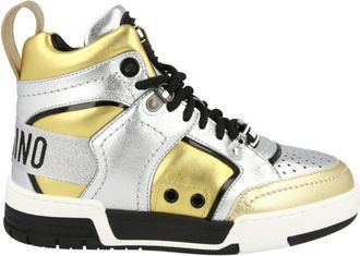 Moschino Streetball Asymmetrical High-Top Sneakers