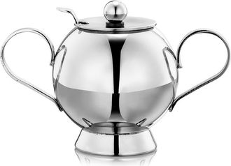 Nick Munro Spheres Sugar Bowl & Spoon in Silver at Nordstrom