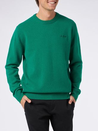 MC2 Saint Barth Green Sweater Regent In Lambswool