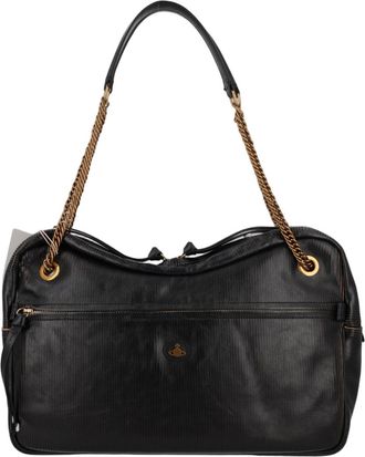 Vivienne Westwood Large Rectangular Shoulder Bag In Calf Leather