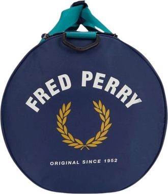 Fred Perry Borsone Sportivo in Nylon Large - - Bags - unisex - Blu - ONE SIZE
