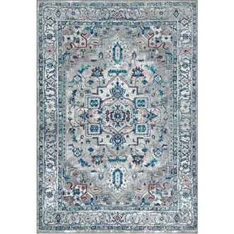 Jonathan Y Designs Modern Persian Vintage Medallion Area Rug in Light Gray/blue at Nordstrom, Size 4Ft 0In X 6Ft 0In
