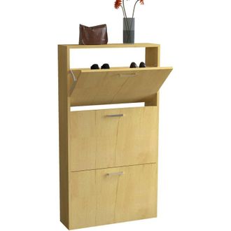 ebuy24 Ebuy24 - vcm Scaffale di legno Kipper Scarpa Scaffale Scaffale Cabinet Scarpa Rimorchio 3 Sulos m (Rovere di Miele)