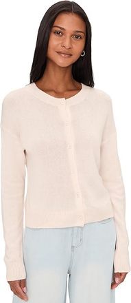 Splendid Emerson Cardigan Womens Sweater Rose Petal : LG (Womens 10-12), Acrylic/Cashmere/Cotton