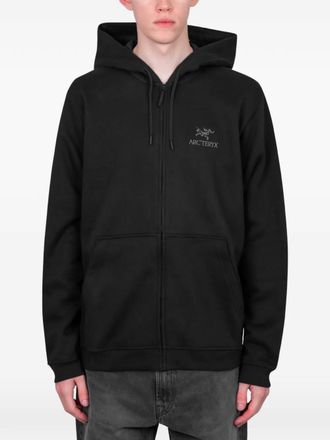 Arc'teryx Felpa con logo ricamato e zip - Nero