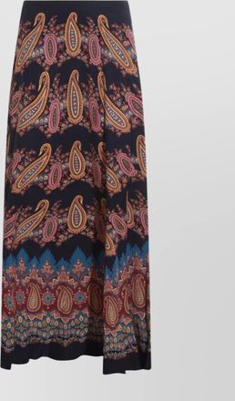 Etro midi skirt with flowing silhouette and paisley