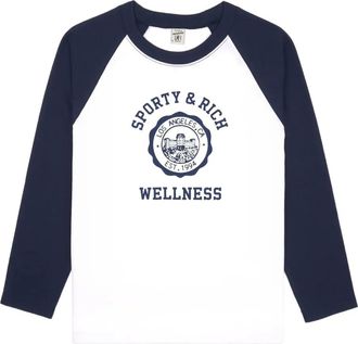 Sporty & Rich Top con inserti - Bianco