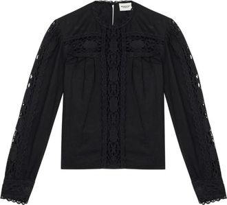 Isabel Marant Valmira Top - Dames - Blouses - Zwart - S - Overhemden