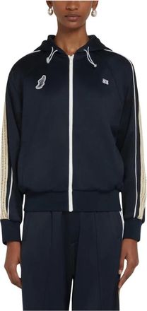 Wales Bonner Wales Bonner, Hoodies & sweatvesten, Dames, Blauw, S, Katoen, Mantra hoodie