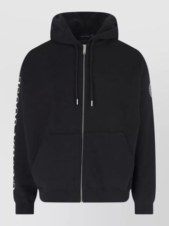 Canada Goose hooded sweatshirt cuffs hem in knit trim