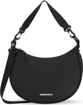 Sherpani Mina Medium Lightweight Half Moon Crossbody in Raven - S26 at Nordstrom