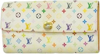 Louis Vuitton Pre-owned Wallets, female, White, Size: ONE SIZE Pre-owned Fabric Wallet