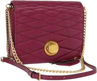 Bally Pre-owned Cross Body Bags, female, Red, Size: ONE SIZE Pre-owned Leather Shoulder Bag