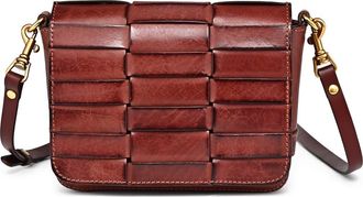 OLD TREND Lupi Woven Leather Crossbody Bag in Brown at Nordstrom Rack