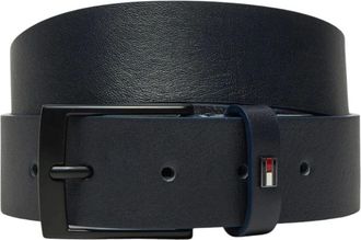 Tommy Hilfiger Accessoires, Heren, Blauw, 115 CM, Leer, Heren Leren Jas Lente/Zomer Collectie