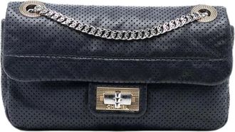 Chanel Pre-owned Cross Body Bags, female, Black, Size: ONE SIZE Pre-owned Vintage Leather Cross Body Bag