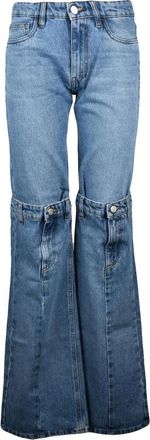 Coperni Blue Cotton Two-Tone Jeans