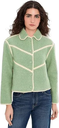 UGG Ellison Uggfluff Shell Jacket Womens Vest Green Fog Heather : SM, Polyester