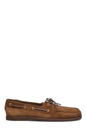 Gianvito Rossi Vand&eacute;e Mocassin in Brown Suede at Nordstrom, Size 37.5