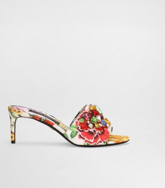 Dolce & Gabbana Brocade Mules - Woman Slides And Mules Print 37.5