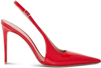 Retrofête Cindy 110mm slingback pumps - women - Leather/Leather/Leather - 40 - Red