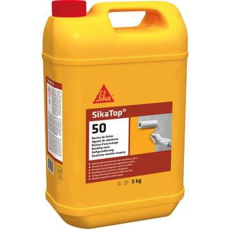 Sika Sika - Top 50 Resina De Union, Imprimacion De Adherencia Para Morteros Y Yesos, Transparente, 5 Kg