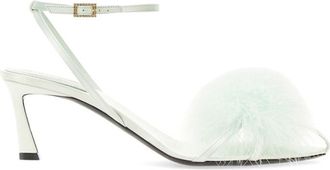 Saint Laurent Green Embellished Heels