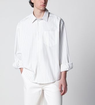 Ami White striped Ami de Coeur shirt
