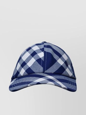 Burberry check baseball cap