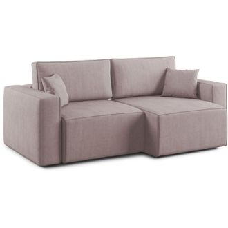 Divani.Store Morfeo Sof&aacute; Con Asiento Extra&iacute;ble En Tela Impermeable 215 Cm Rosa