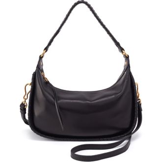 Hobo Mia Leather Crescent Hobo in Black at Nordstrom