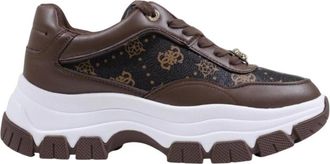 Guess Berrett 2 Sneakers - Dames - Sneakers - Bruin - 40 EU - Schoenen