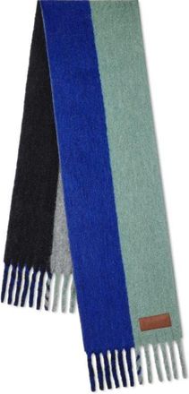 Mulberry Colour Block Textured Scarf in Ebony-Cobalt Blue at Nordstrom