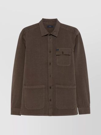 Fay overshirt featuring multiple pockets