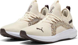 Puma Laufschuh PUMA SOFTRIDE ENZO 5 ANIMAL WNS, Damen, Gr. 41, alpine snow, chocolate braun, puma wei&szlig;, Textil, Schuhe Laufschuh