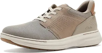 Clarks Craftwell Low Mens Shoes Grey Leather : 10.5 D - Medium, Textile