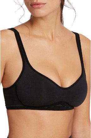 Wolford Cotton Contour 3W Wireless Bra in Black at Nordstrom, Size 34D