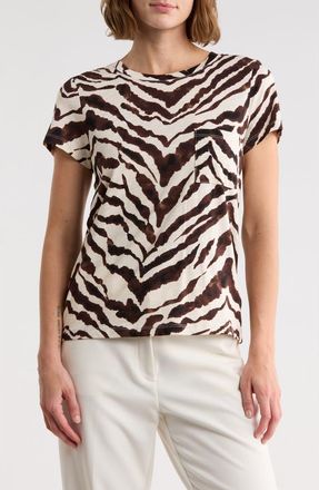 Sanctuary One Pocket T-Shirt in Run Wild Green at Nordstrom Rack, Size X-Small