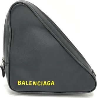 Balenciaga Pre-owned Leather clutches - Heren - Vintage Accessoires - Zwart - ONE Size - Vintage