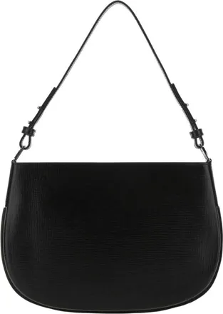 by FAR Black Leather Issa Handbag