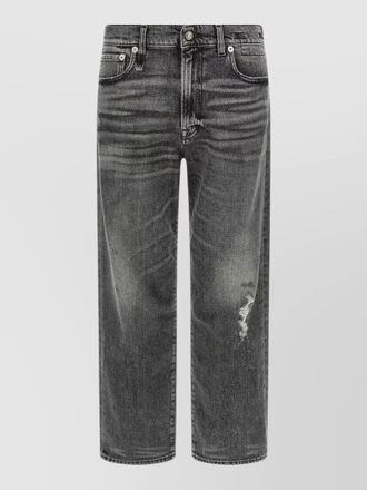 R13 boyfriend fit jeans belt loops five pockets