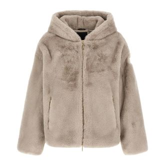 Tatras Yumola Jas met capuchon - Dames - Jassen - Beige - Maat: M Poliester