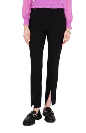 1.State Front Slit Crepe Pants in Rich Black at Nordstrom, Size 0