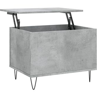 vidaXL Vidaxl - Mesa De Centro Madera Contrachapada Gris Hormig&oacute;n 60x44,5x45 Cm
