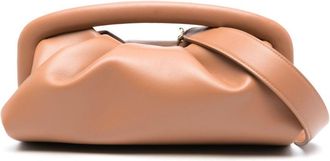 Stuart Weitzman Moda Frame leather pouch bag - women - Calf Leather - One Size - Neutrals
