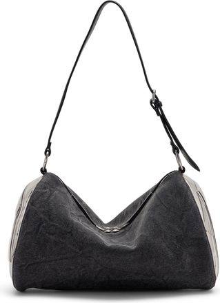 Diesel Load-D-Shoulder bag with transparent Oval D sides - Shoulder Bags - Unisex - Black