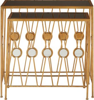 Premier Housewares Durable Set Of 2 Rectangular Console Tables, Stylish Hallway Table, Easily Maintained Modern Console Table