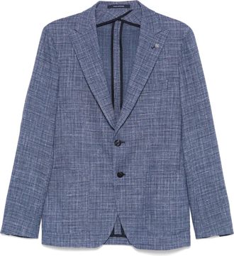 Tagliatore textured blazer - Blue