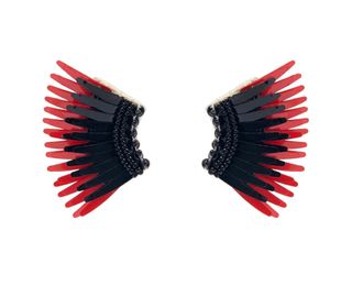 Mignonne Gavigan Womens Mini Madeline Earrings In Black/red