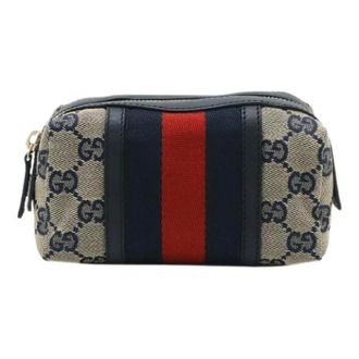 Gucci Pre-owned Clutches, female, Multicolor, Size: ONE SIZE Pre-owned Canvas gucci-bags